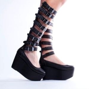 Yes Milky Way Platform Shoes